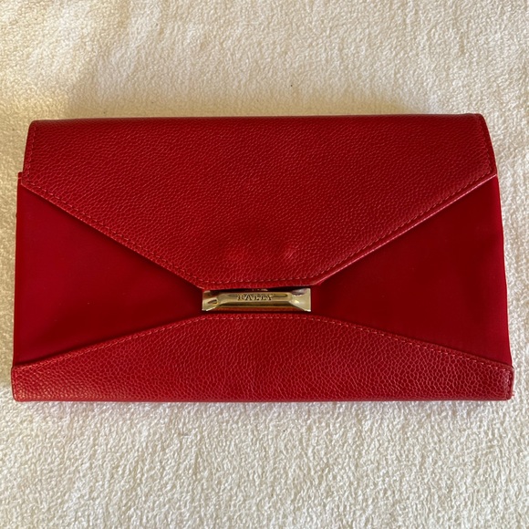 BALLY red envelope style  clutch  wallet - Picture 13 of 13